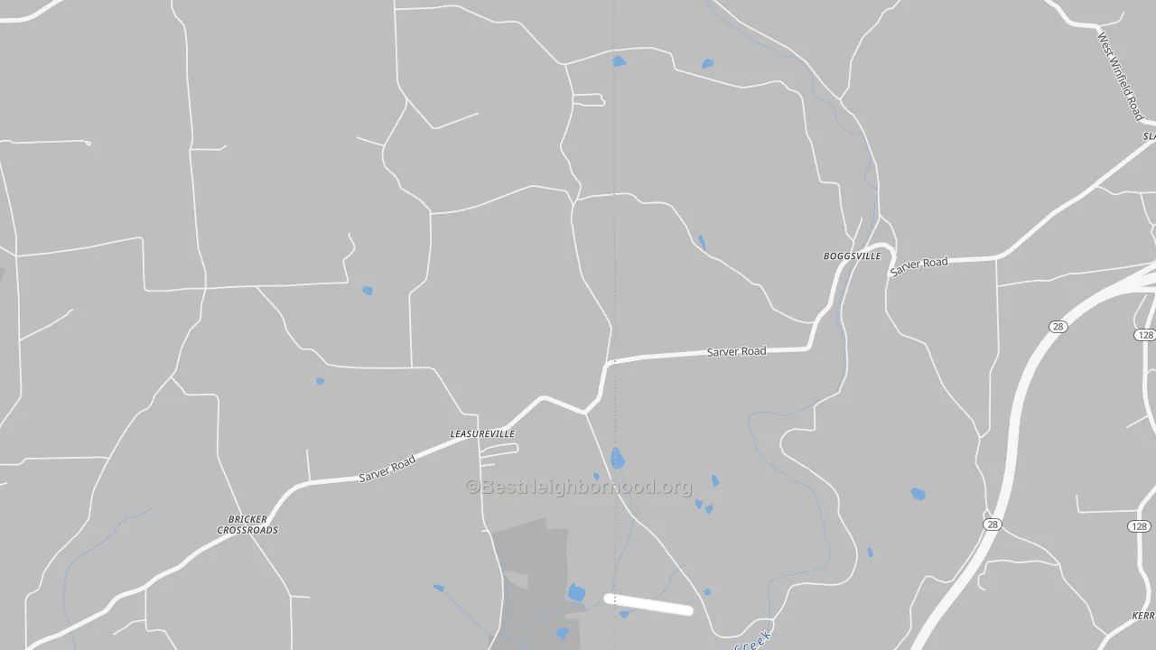 Transit Grade map of Leasuresville, PA