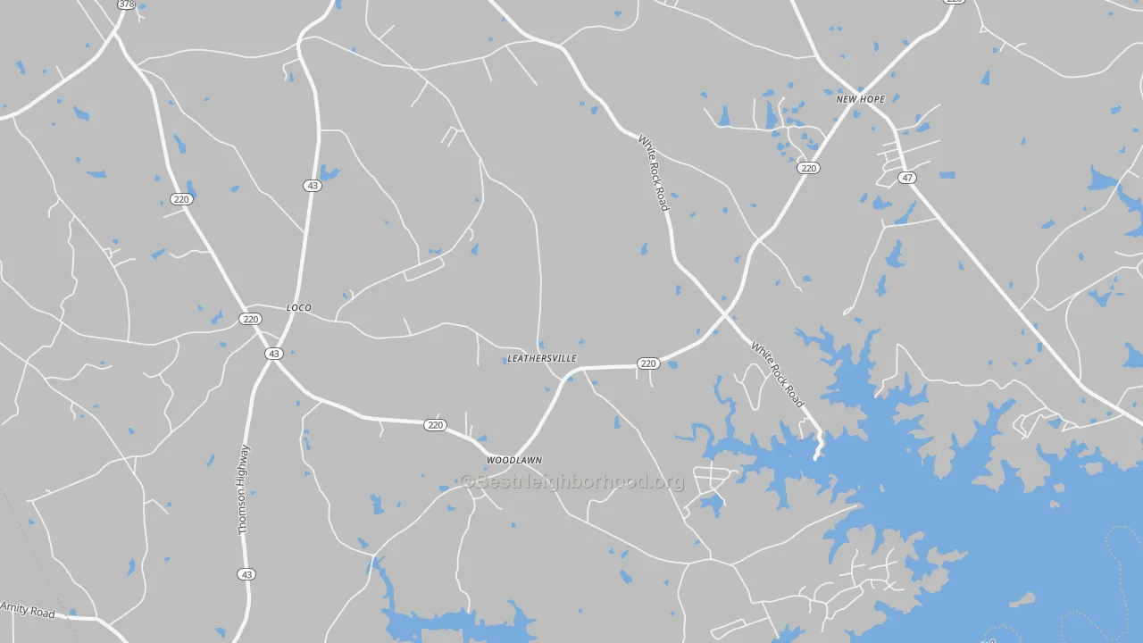 Transit Grade map of Leathersville, GA
