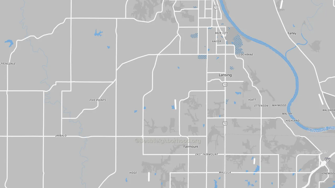 Transit Grade map of Leavenworth County, KS