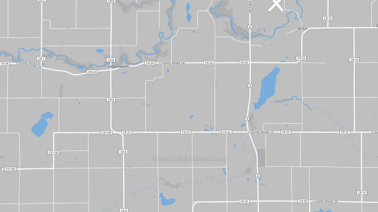 Transit Grade map of Leavenworth, MN