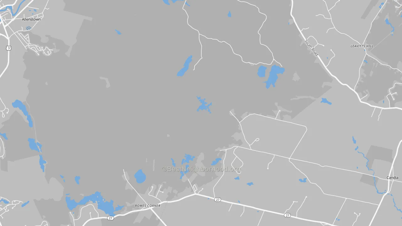 Transit Grade map of Leavitts Hill, NH