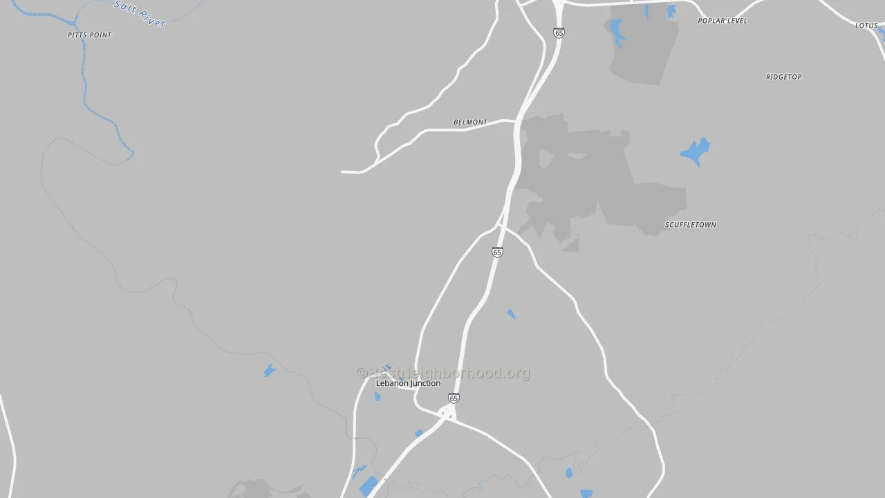 Transit Grade map of Lebanon Junction, KY