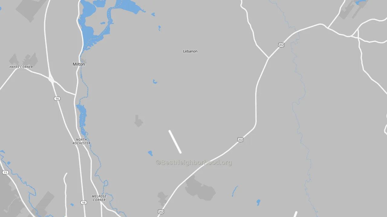 Transit Grade map of Lebanon, ME