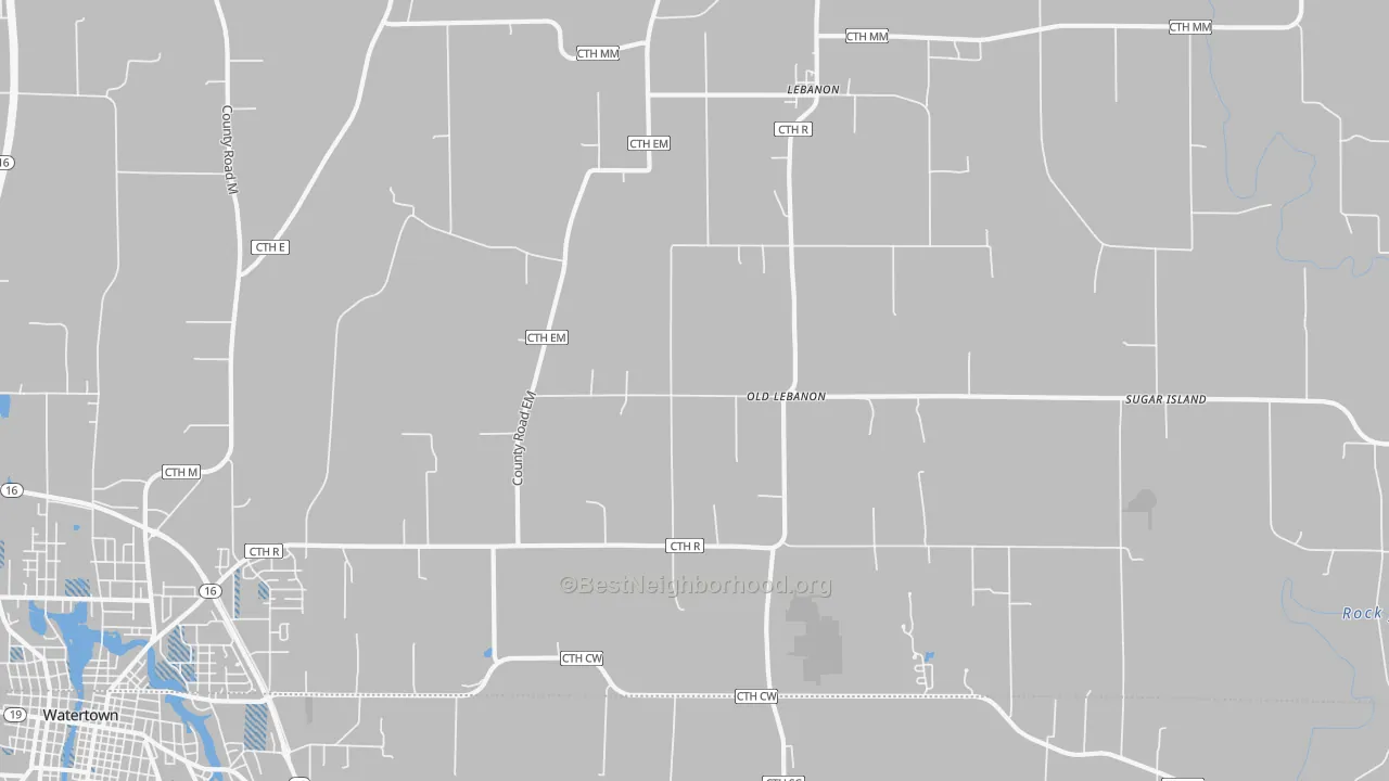 Transit Grade map of Lebanon, WI