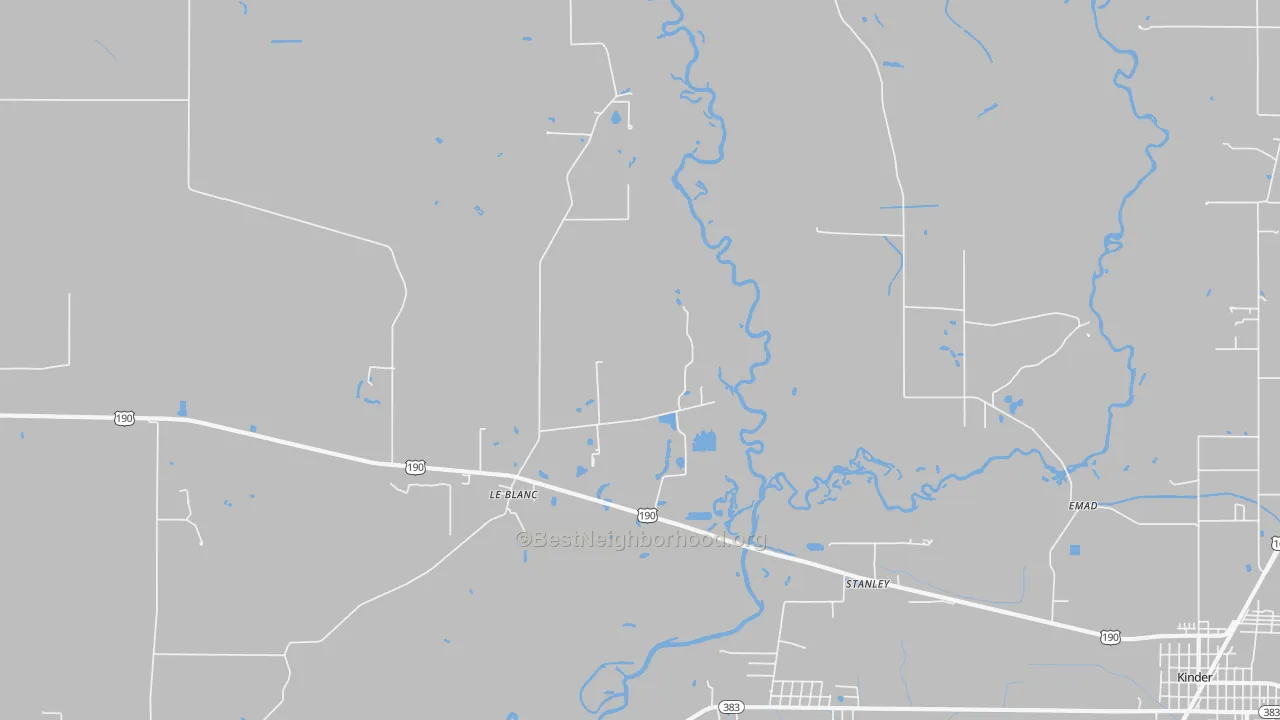 Transit Grade map of Leblanc, LA