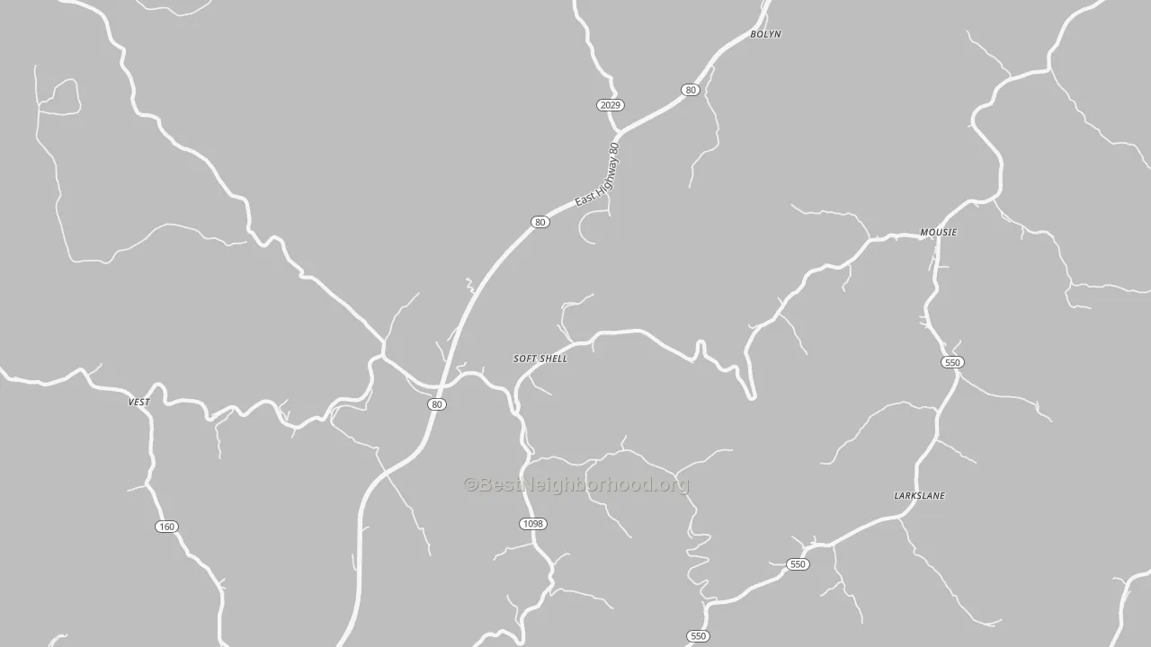 Transit Grade map of Leburn, KY