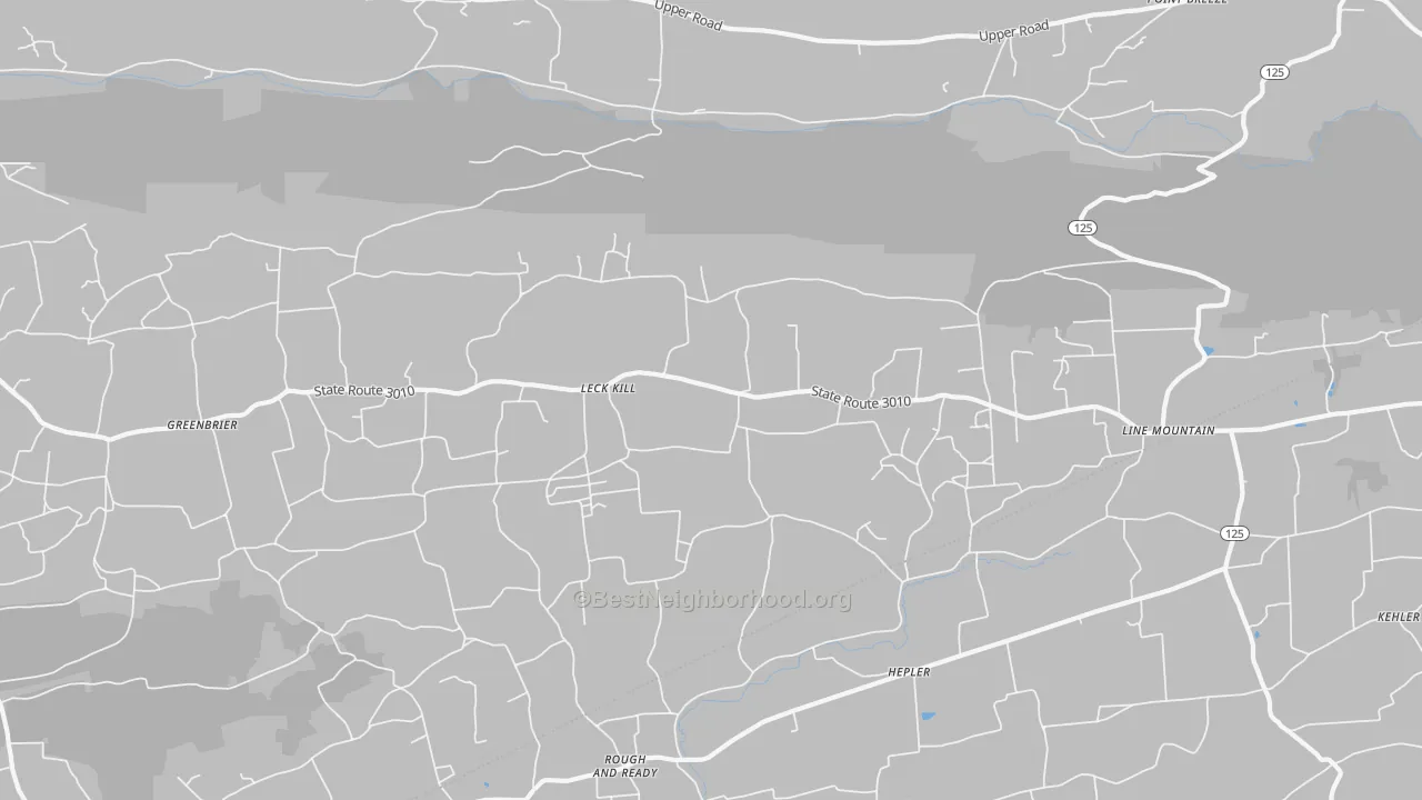 Transit Grade map of Leck Kill, PA