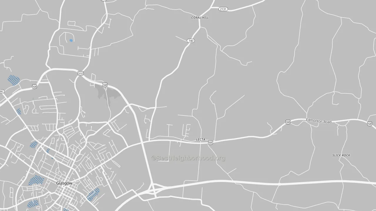 Transit Grade map of Lecta, KY