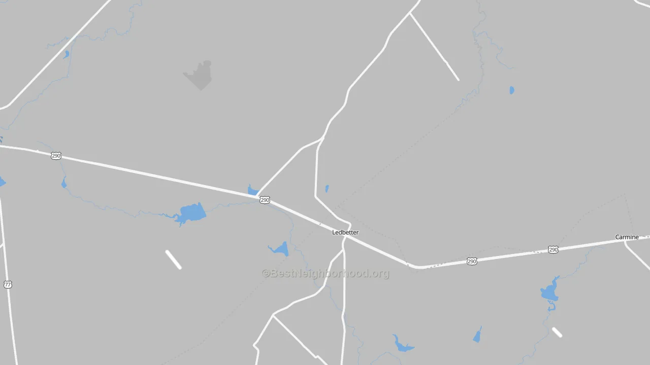 Transit Grade map of Ledbetter, TX
