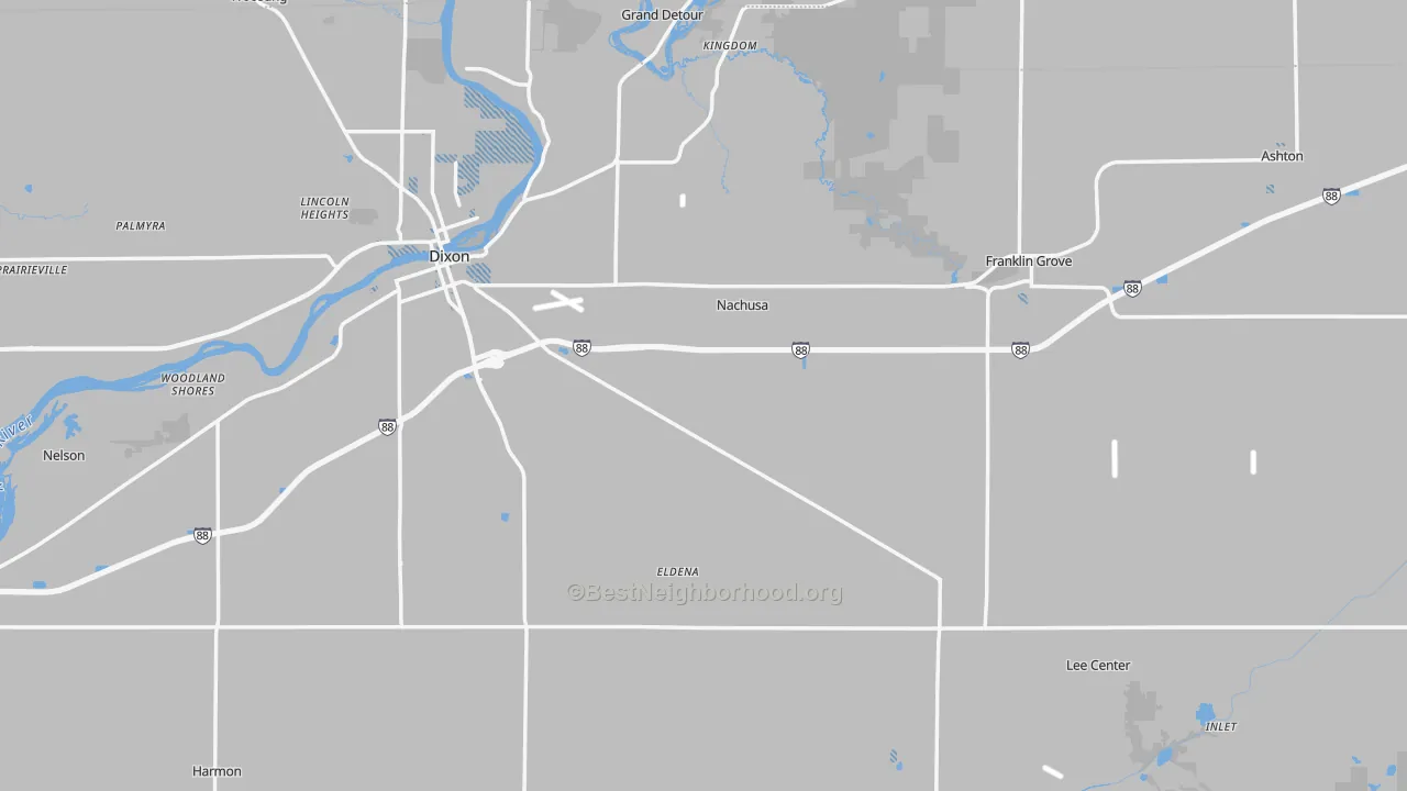 Transit Grade map of Lee County, IL