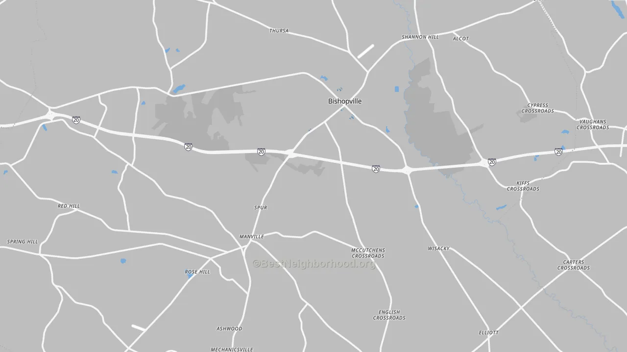 Transit Grade map of Lee County, SC