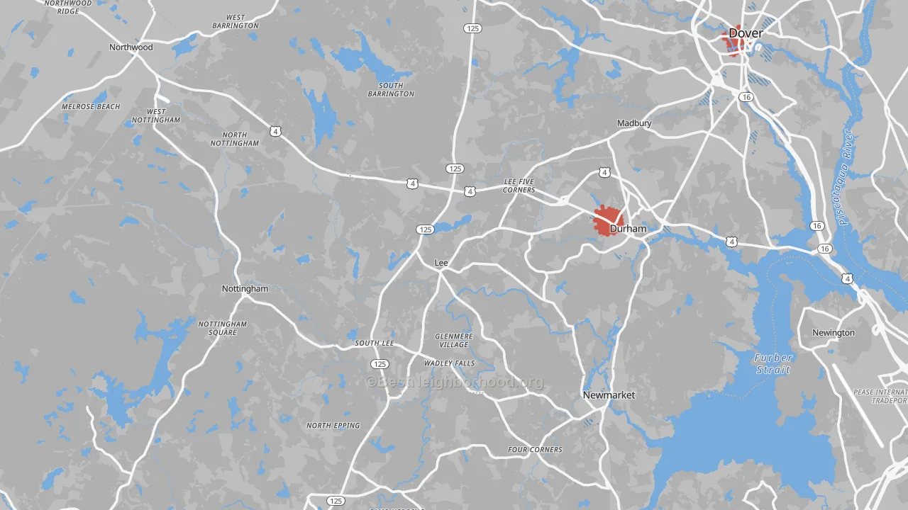 Transit Grade map of Lee, NH