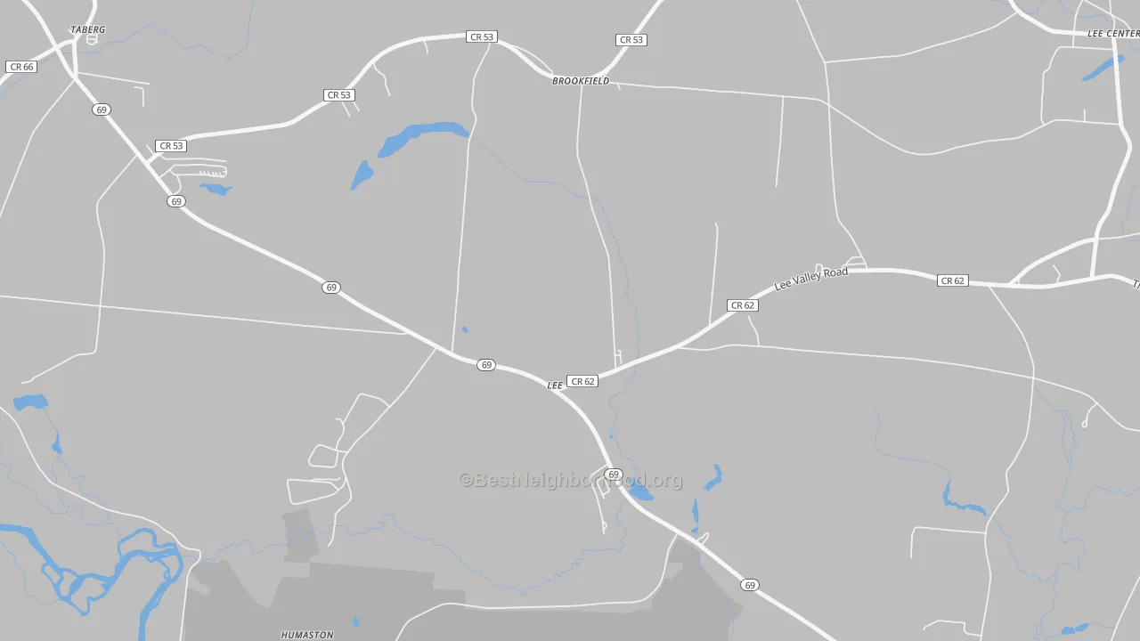 Transit Grade map of Lee, NY