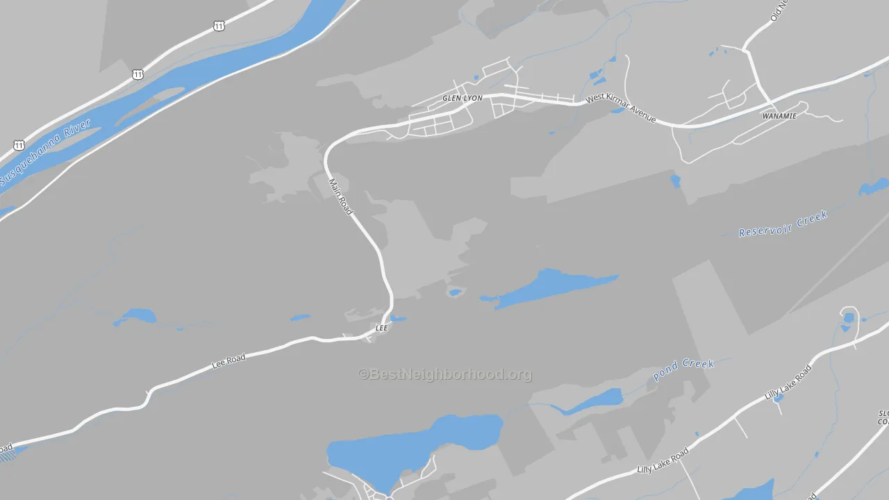 Transit Grade map of Lee, PA
