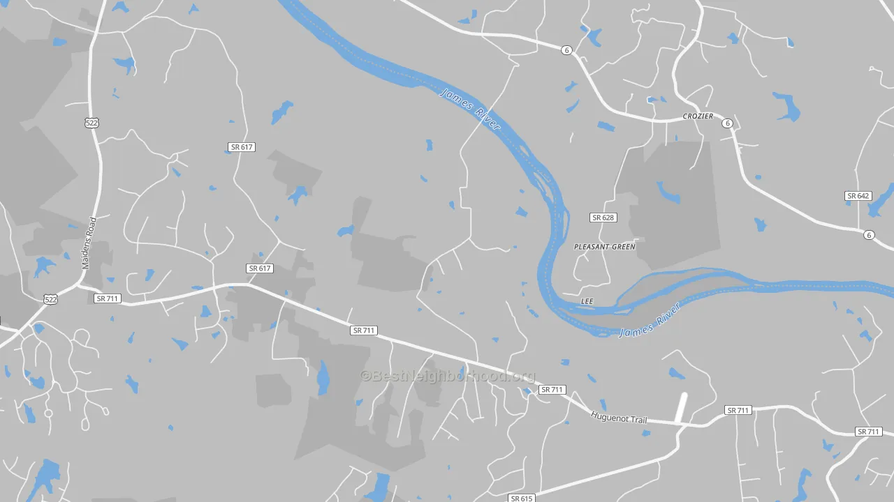 Transit Grade map of Lee, VA
