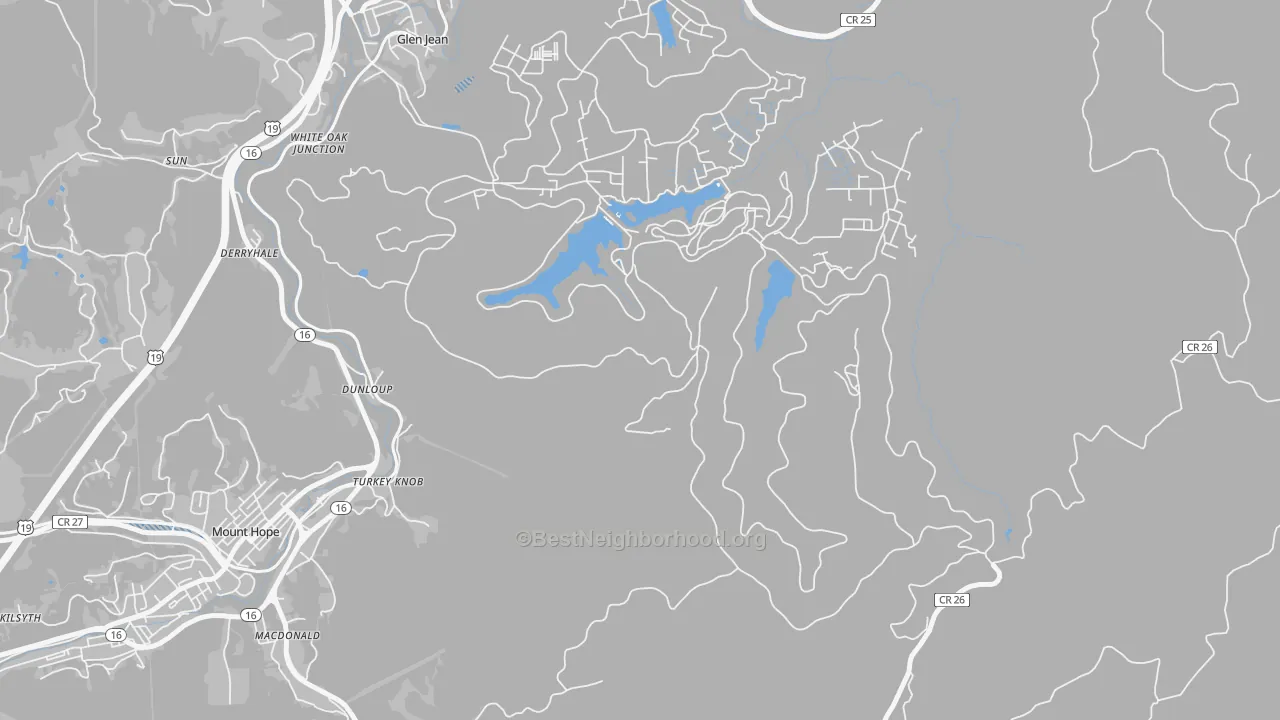 Transit Grade map of Lee, WV
