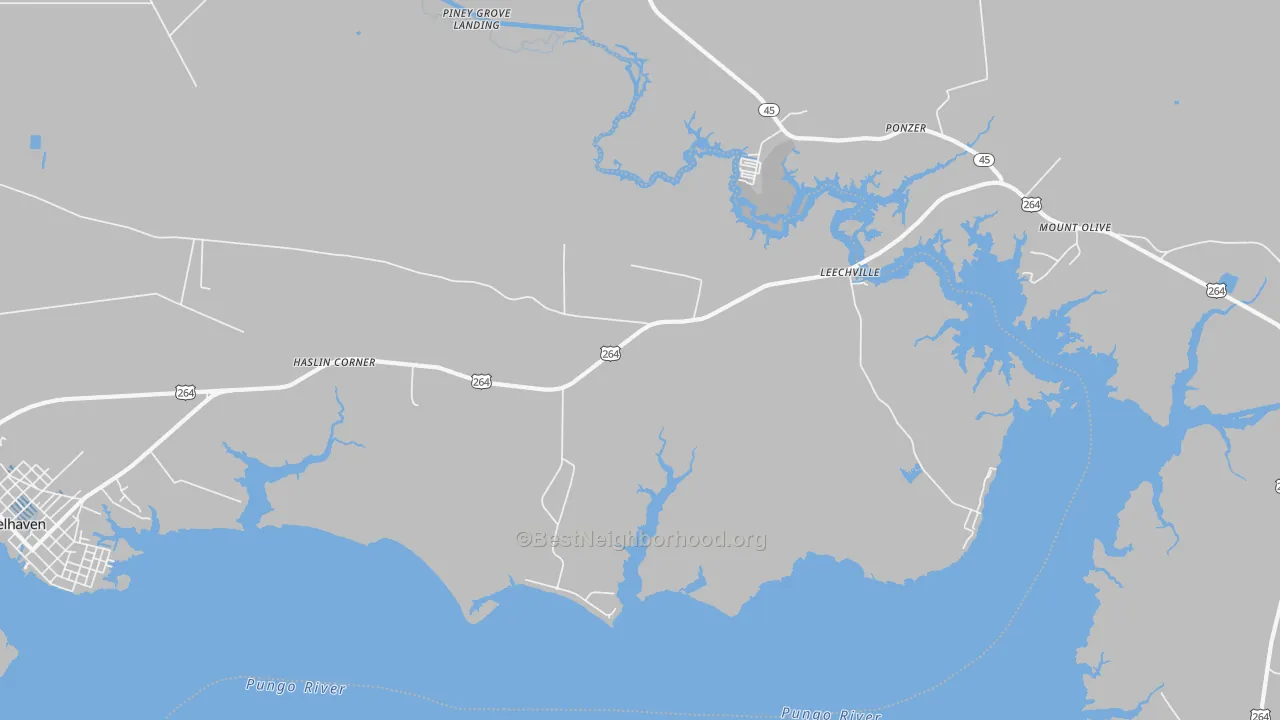 Transit Grade map of Leechville, NC
