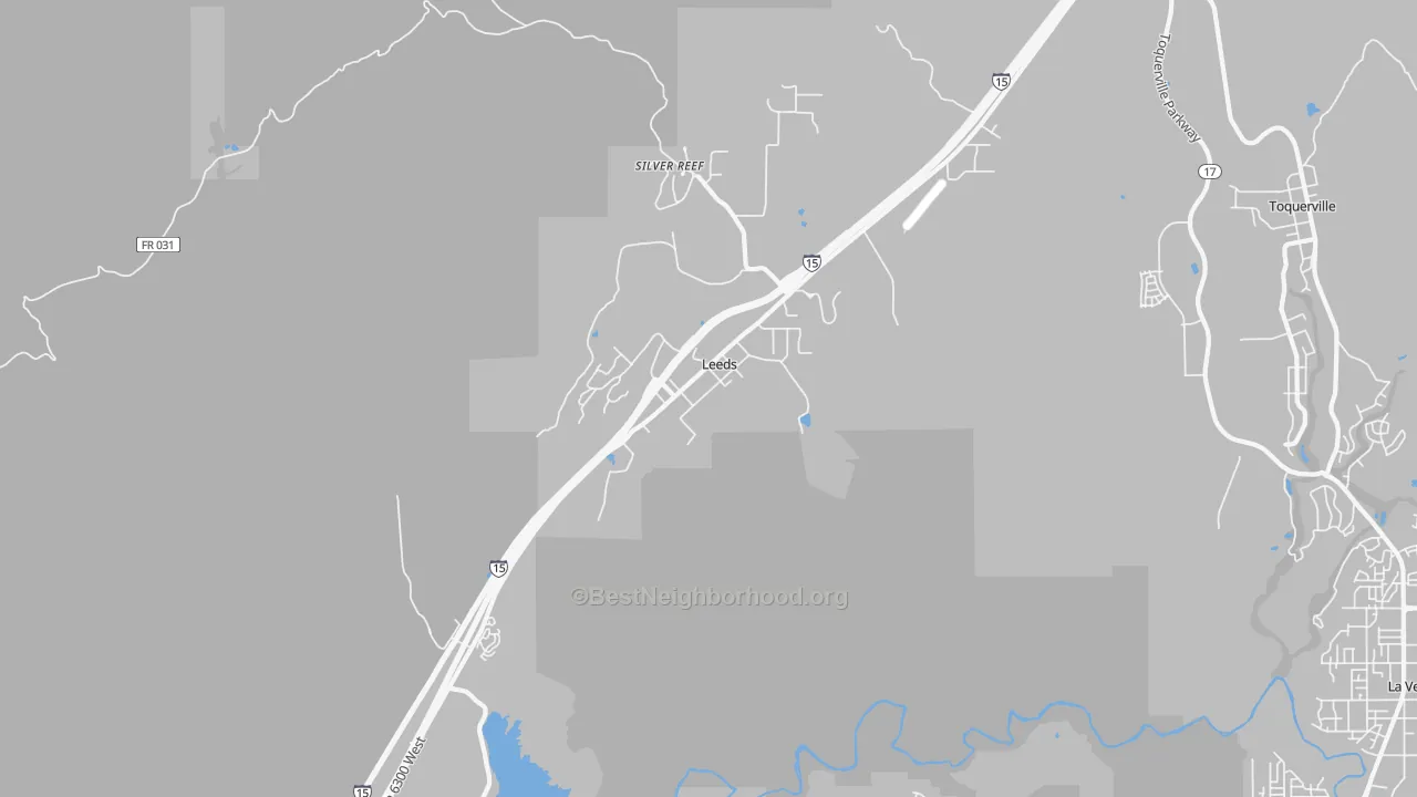 Transit Grade map of Leeds, UT
