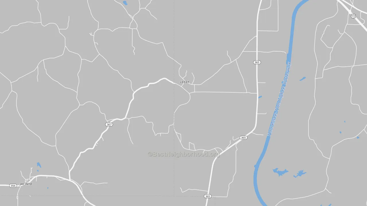 Transit Grade map of Leedy, MS