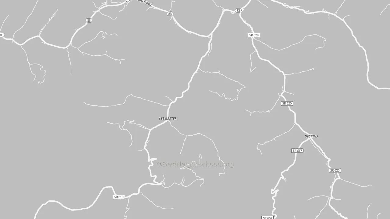 Transit Grade map of Leemaster, VA