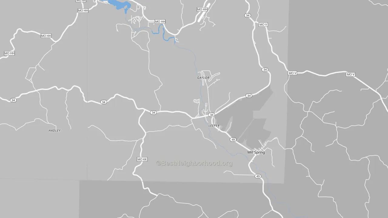 Transit Grade map of Leeper, MO