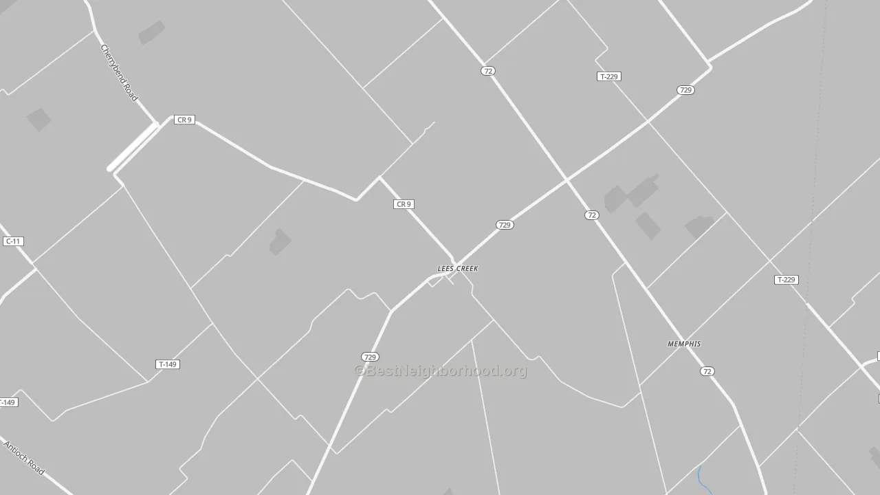 Transit Grade map of Lees Creek, OH