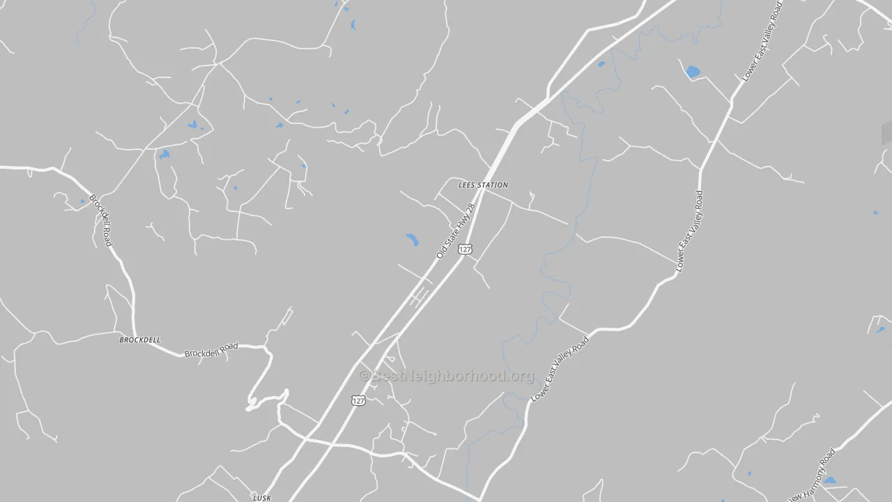 Transit Grade map of Lees Station, TN