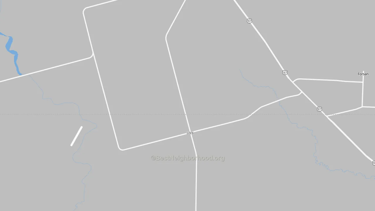 Transit Grade map of Lees, TX