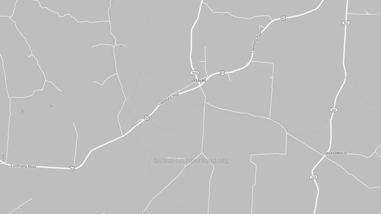 Transit Grade map of Leesburg, KY