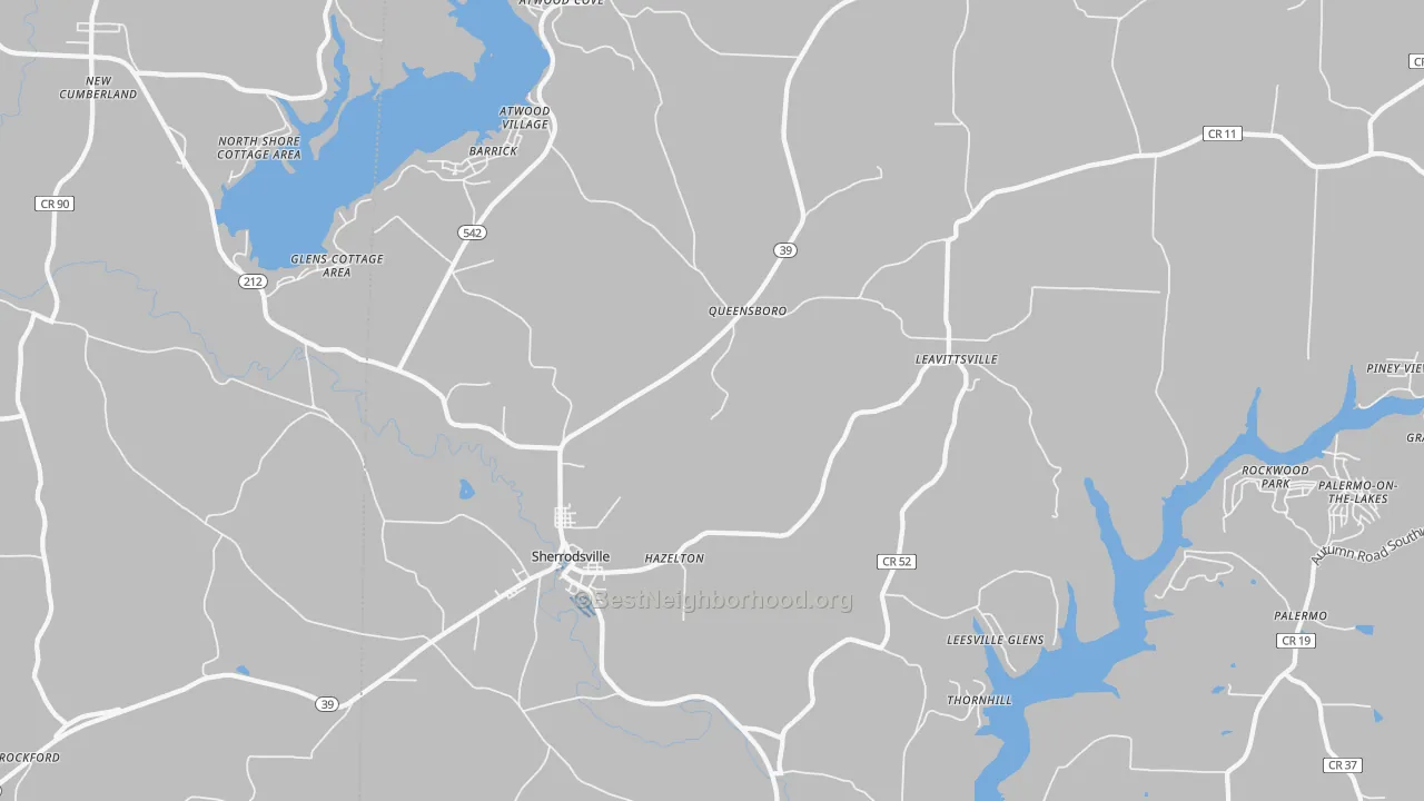 Transit Grade map of Leesville, OH