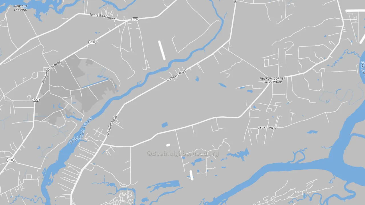 Transit Grade map of Legareville, SC