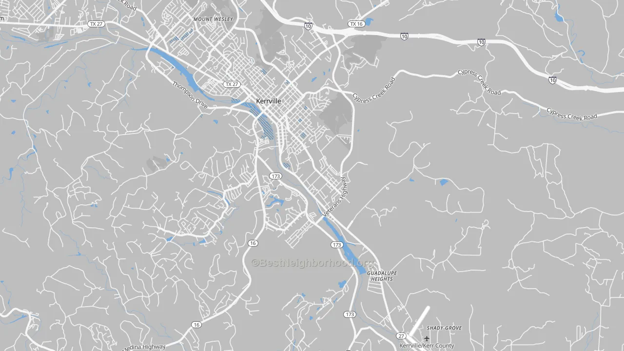Transit Grade map of Legion, TX
