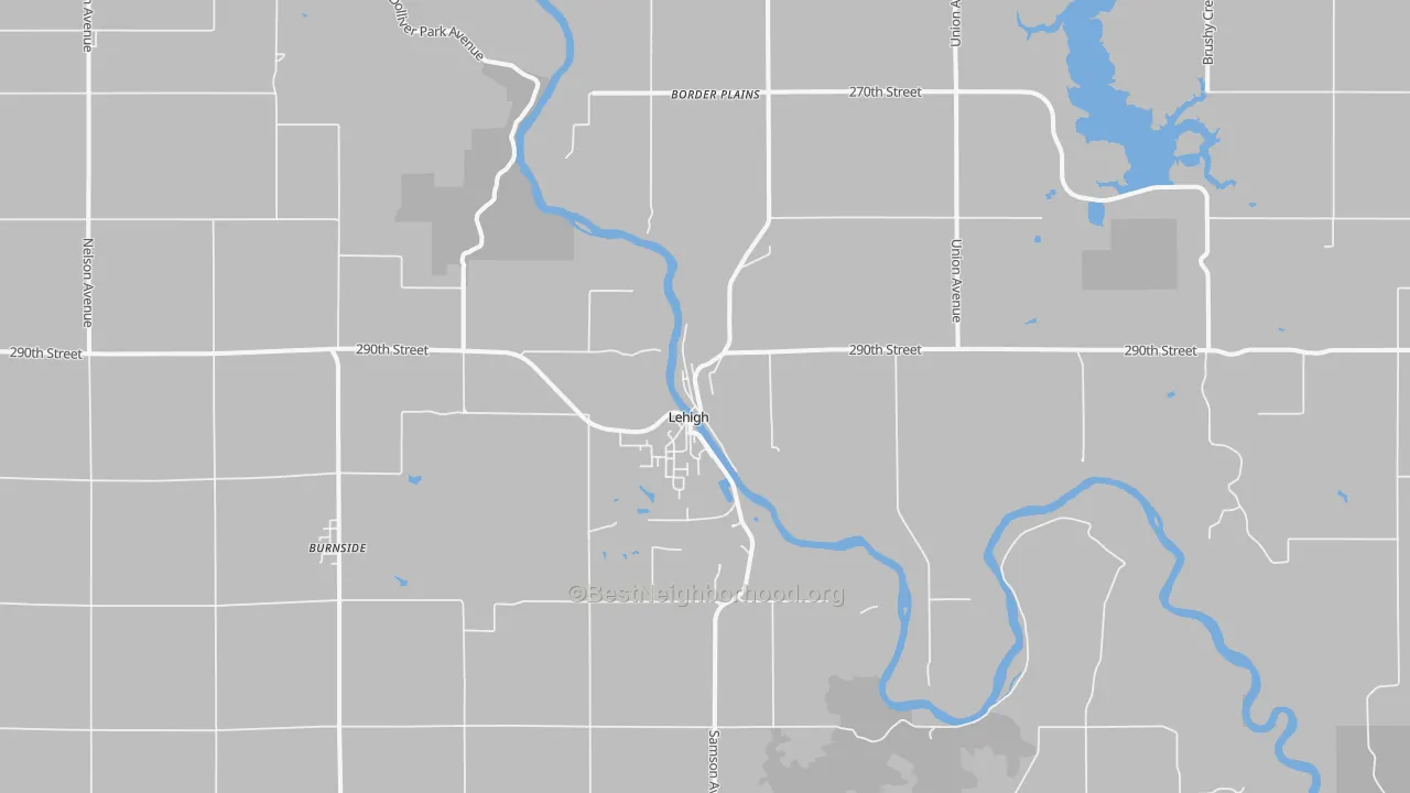 Transit Grade map of Lehigh, IA