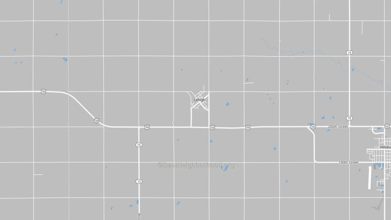 Transit Grade map of Lehigh, KS