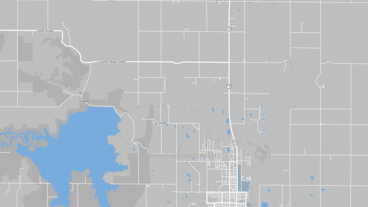 Transit Grade map of Lehunt, KS