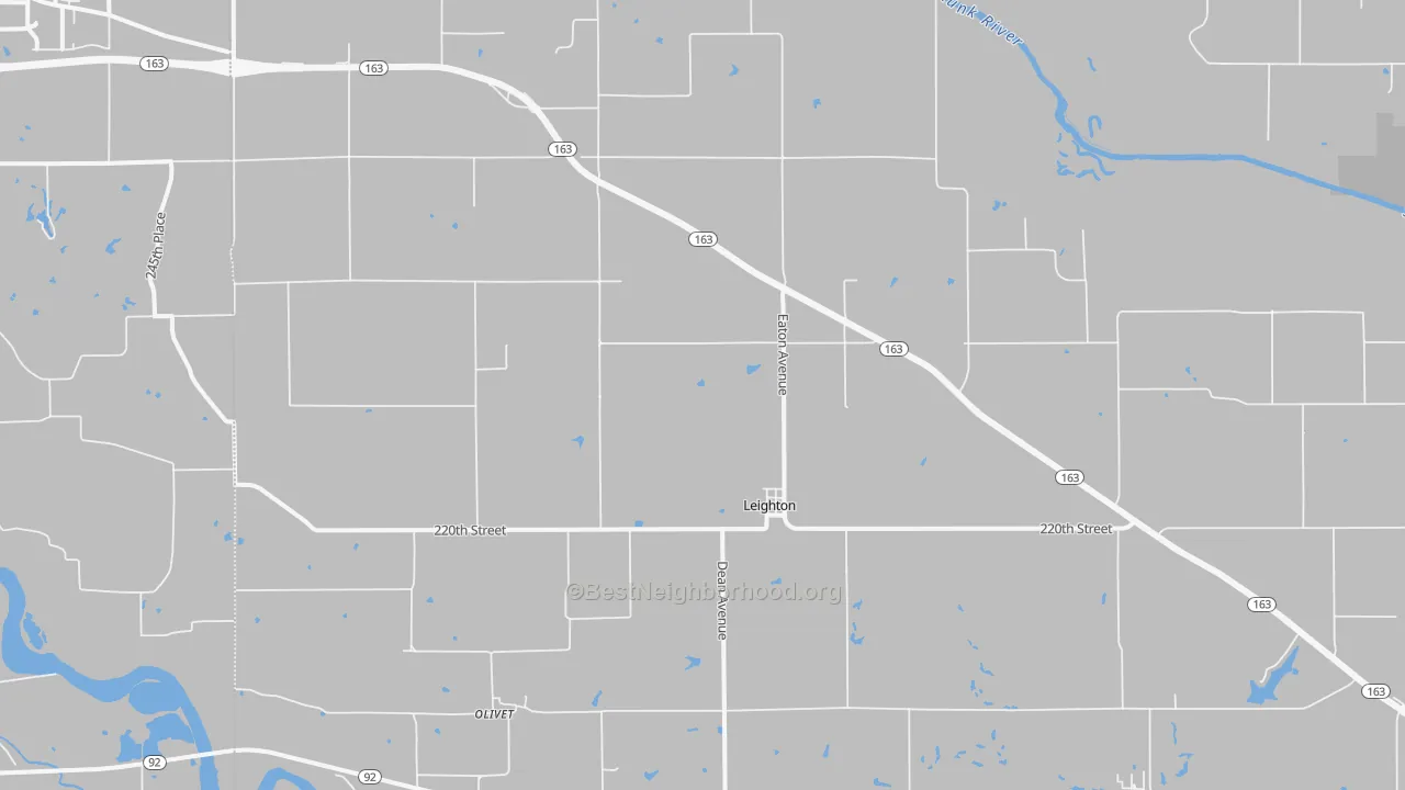 Transit Grade map of Leighton, IA