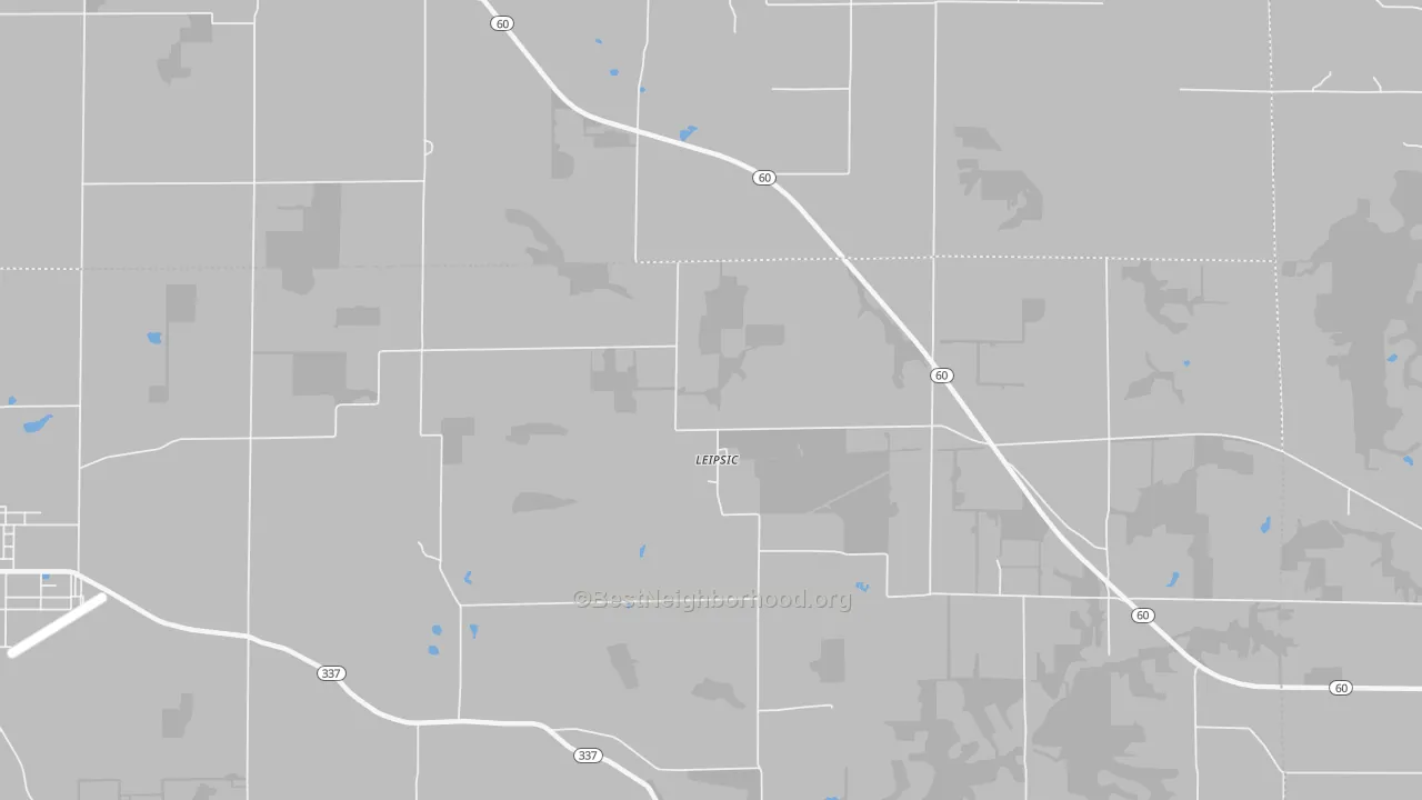 Transit Grade map of Leipsic, IN