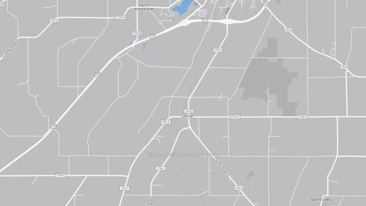 Transit Grade map of Leipsig, WI