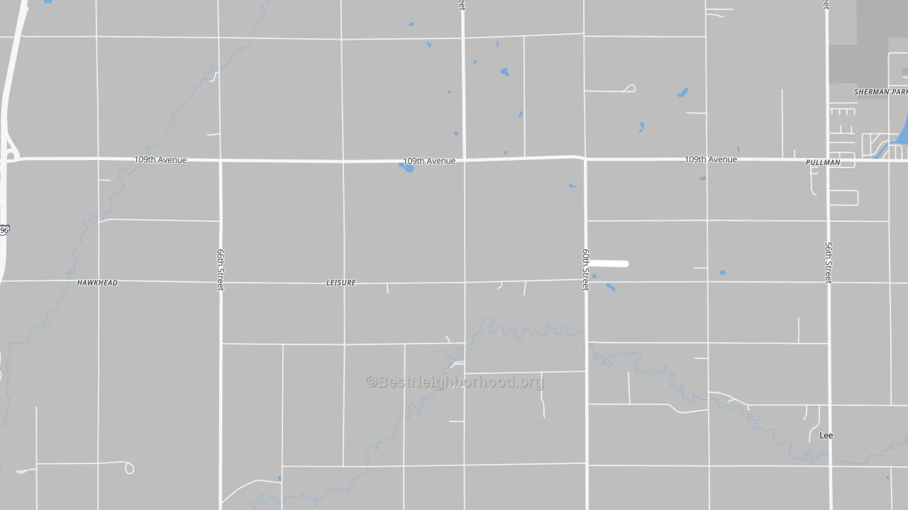 Transit Grade map of Leisure, MI
