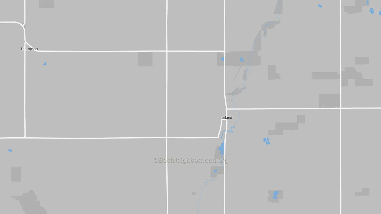 Transit Grade map of Leland, IA
