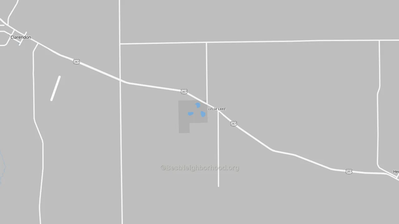 Transit Grade map of Lelia Lake, TX