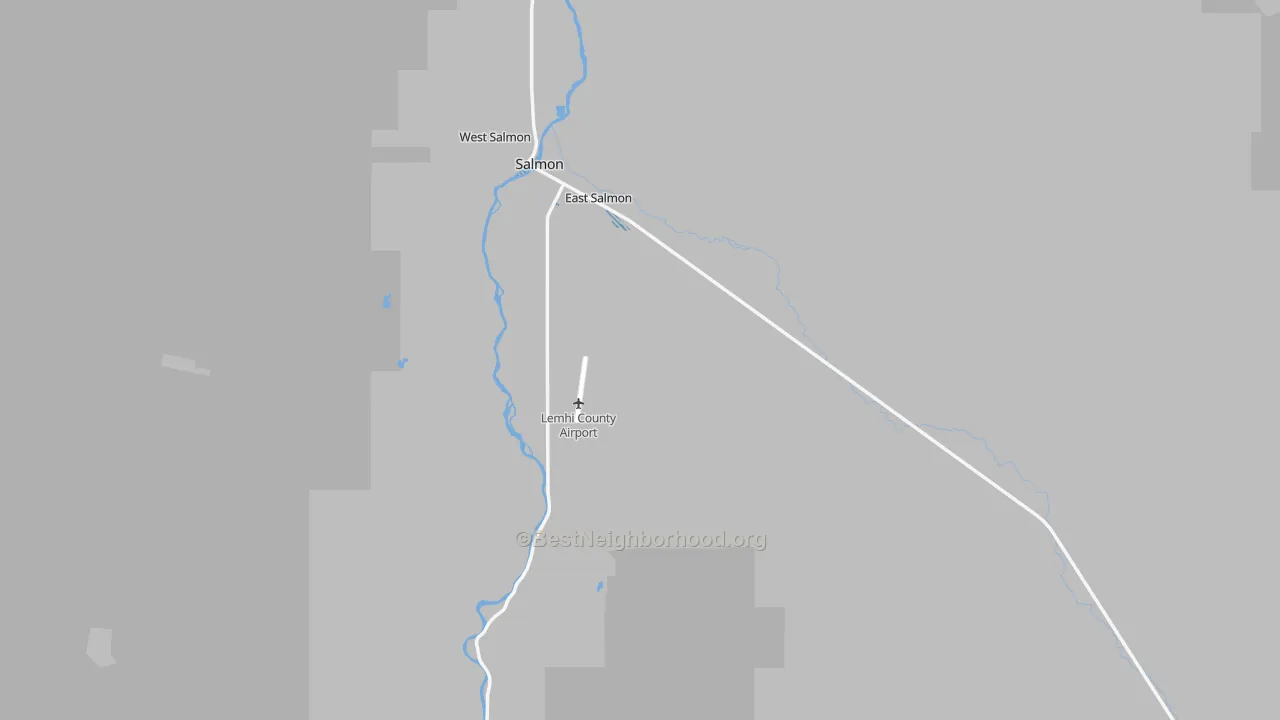Transit Grade map of Lemhi County, ID