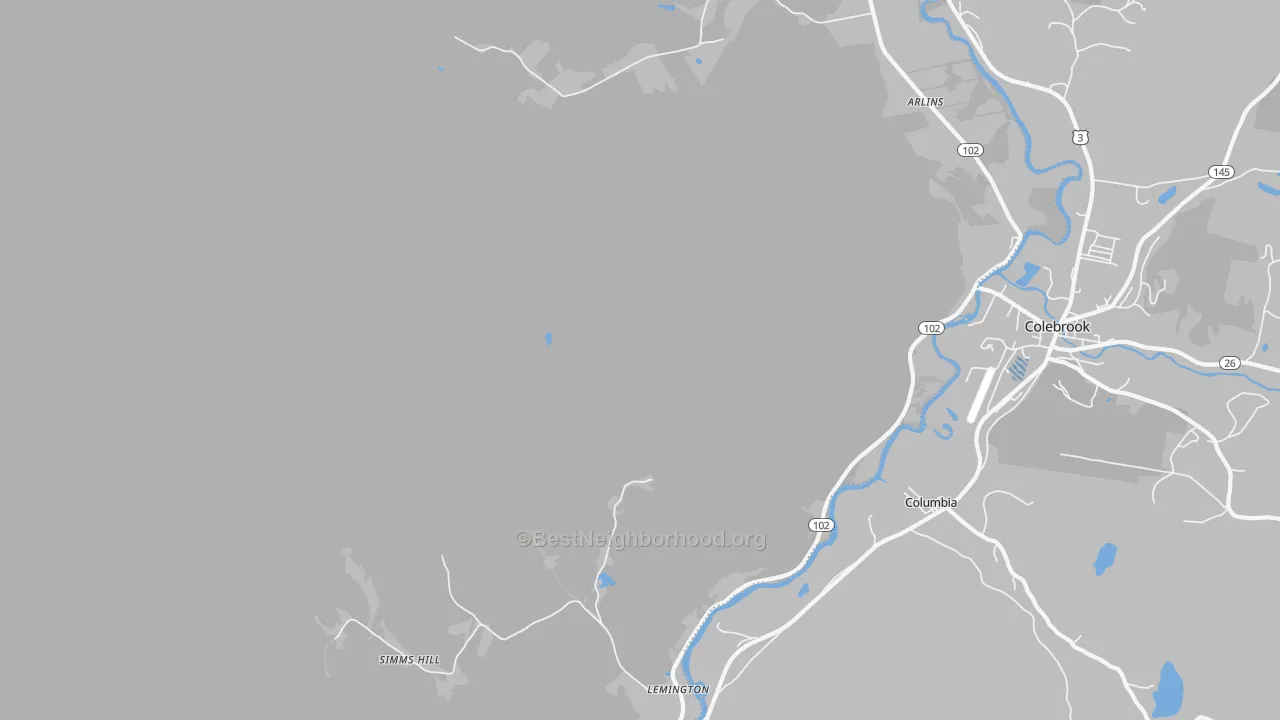 Transit Grade map of Lemington, VT