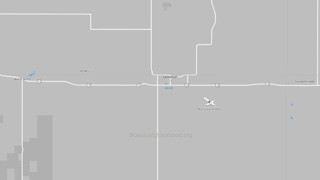 Transit Grade map of Lemmon, SD