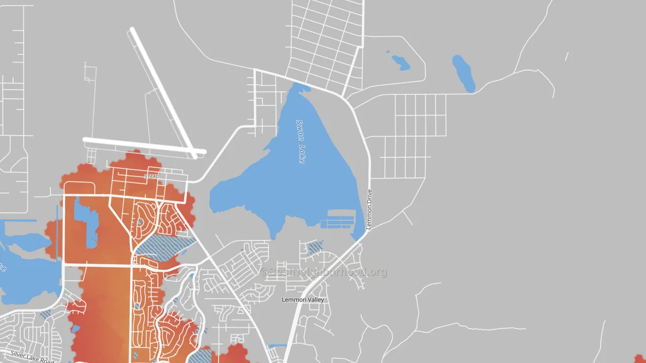 Transit Grade map of Lemmon Valley, NV