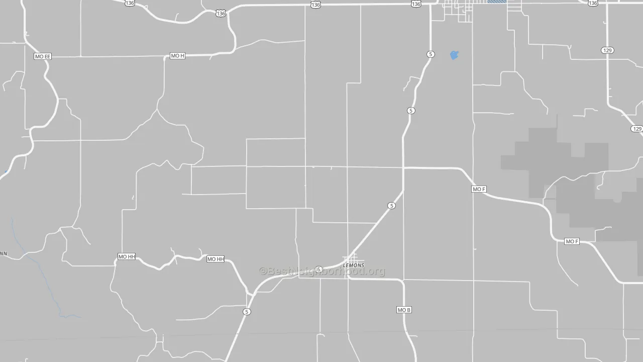 Transit Grade map of Lemons, MO