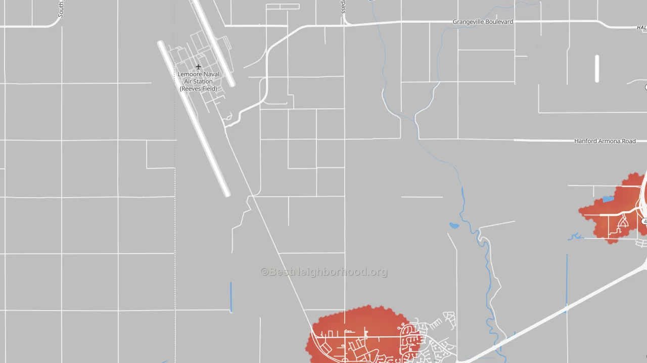 Transit Grade map of Lemoore Naval Air Station, CA