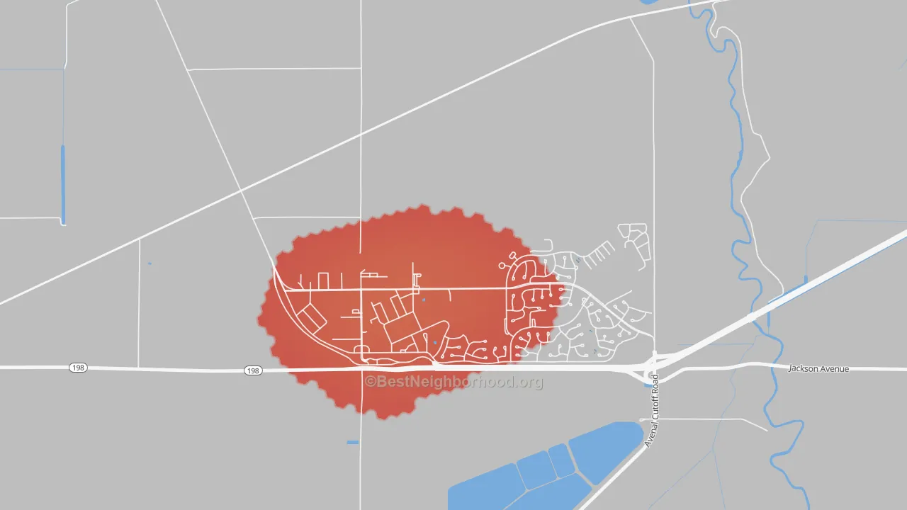 Transit Grade map of Lemoore Station, CA