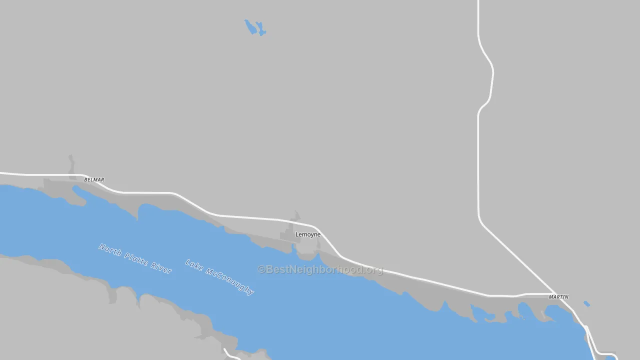 Transit Grade map of Lemoyne, NE