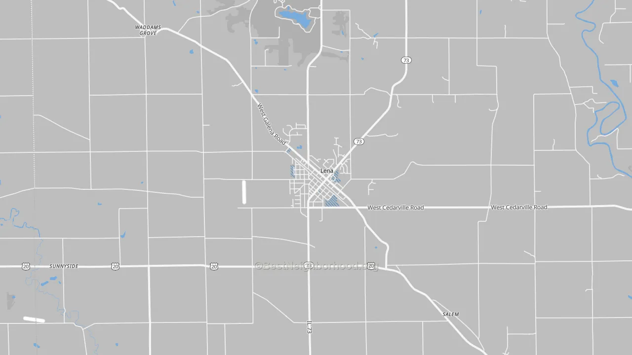 Transit Grade map of Lena, IL